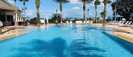 A heated pool