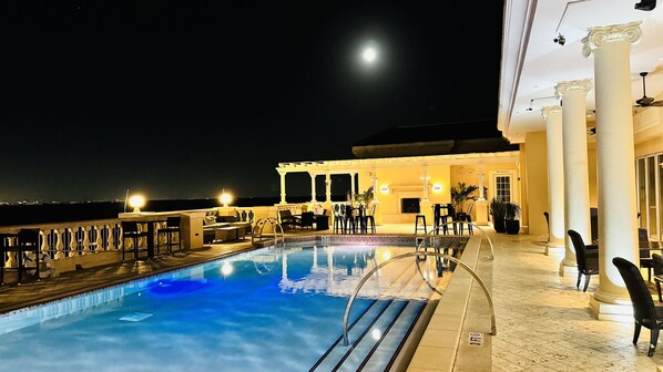 A heated pool