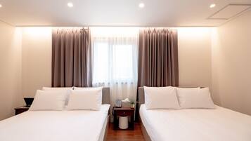 Premium bedding, pillowtop beds, individually decorated