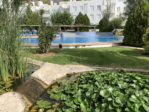 Outdoor pool - Modern apartment in the famous residential complex Bellresguard (Puerto Pollensa)