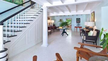 Flat-screen TV, DVD player