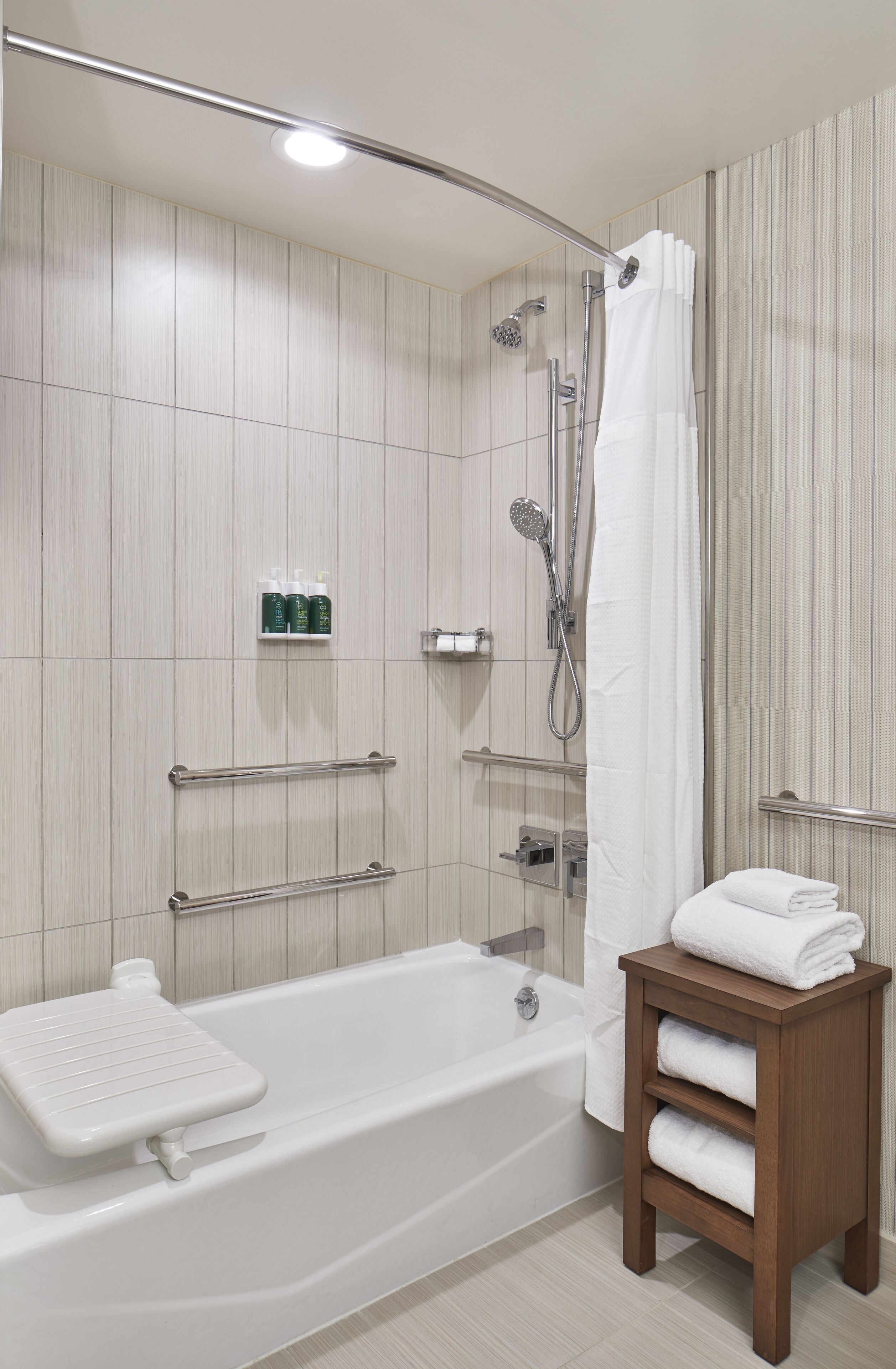 free toiletries, hair dryer, towels