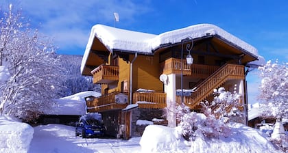 Appartement 2-- cosy pour 4 personnes dans un chalet en montagne