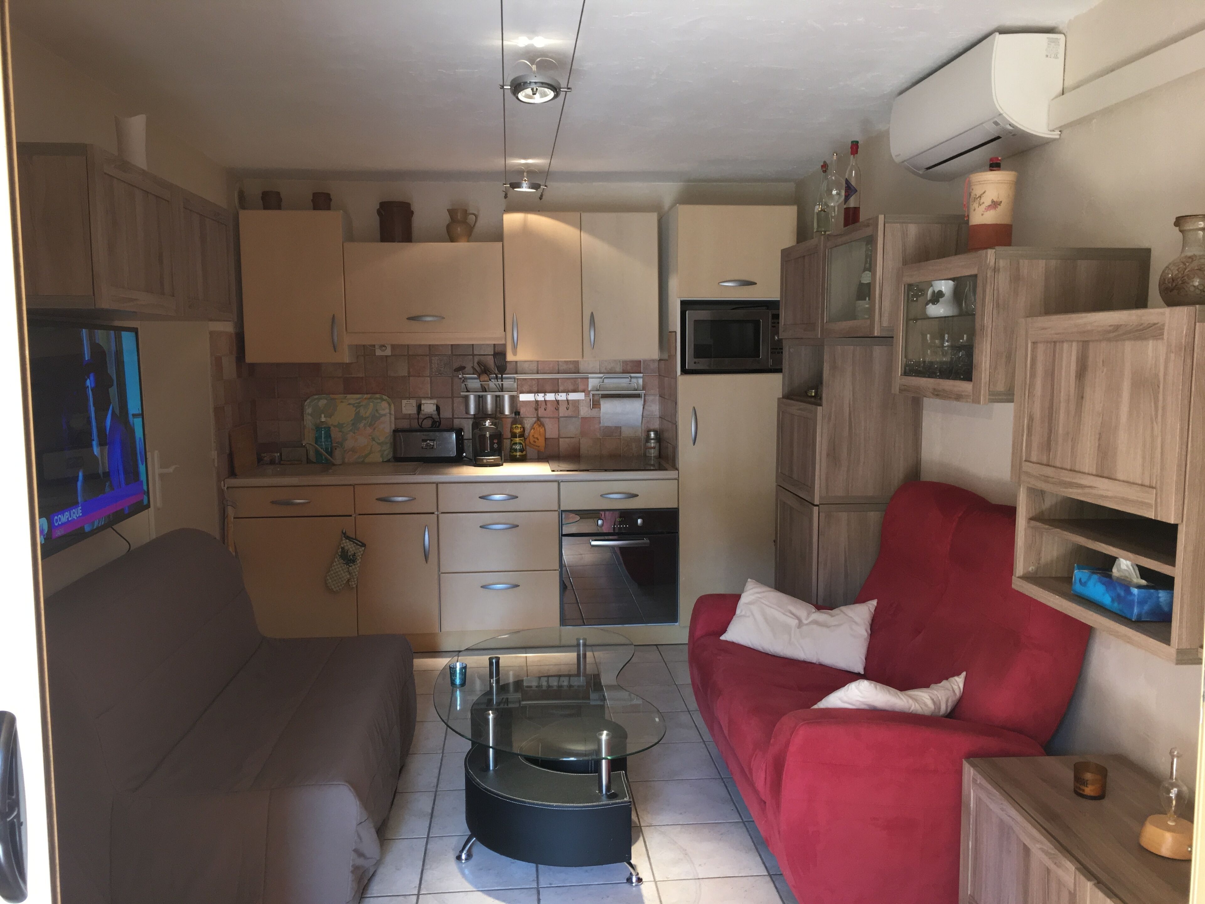 CAVALAIRE, SEA VIEW MICROMAISON 40m2 ALL EQUIPPED, 4 PEOPLE, CLIM + BIKES