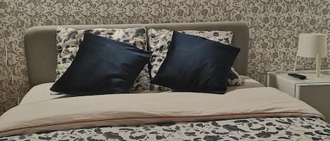 Individually furnished, desk, laptop workspace, iron/ironing board