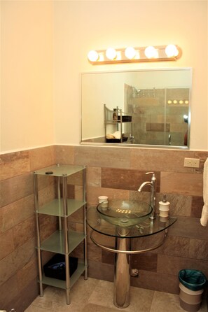 Deluxe Townhome | Bathroom sink - Crown Point Condo (Crown Point)