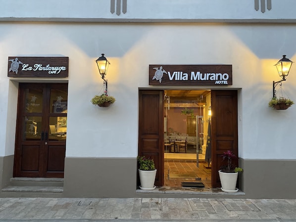 Front of property - evening/night