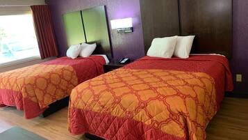 Blackout drapes, iron/ironing board, free WiFi, bed sheets