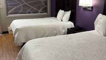 Blackout drapes, iron/ironing board, free WiFi, bed sheets