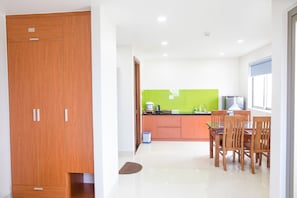 Studio, 1 Bedroom | Living area | 32-inch flat-screen TV with digital channels, TV - Ly Apartment (Da Nang)