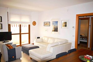 TV, lettore DVD, libri