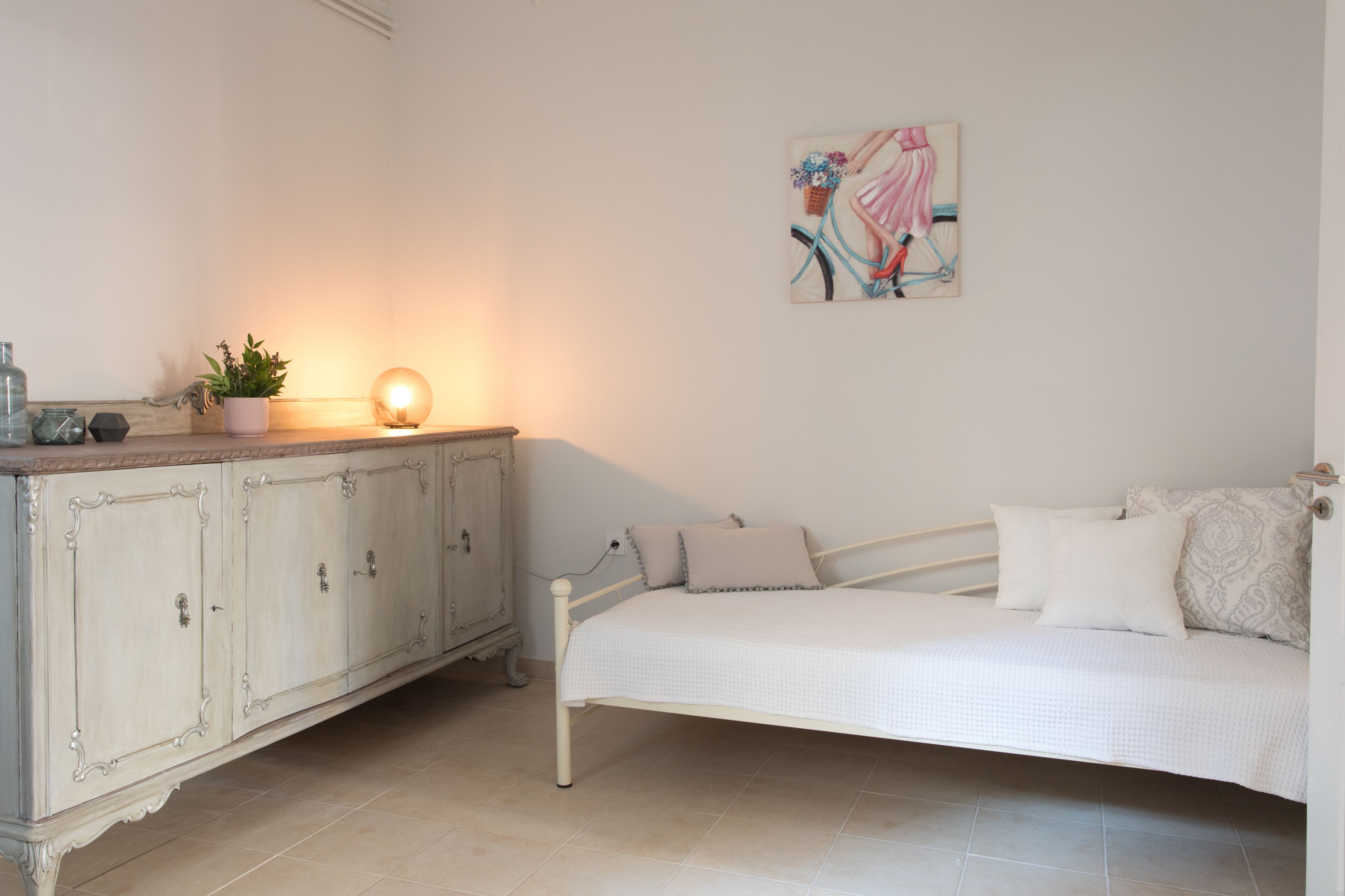 this family friendly house is surrounded by a patio,  a place to relax!