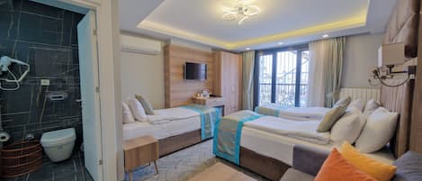 Superior Triple Room | Premium bedding, in-room safe, individually decorated, desk