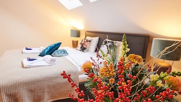 4 habitaciones, tabla de planchar con plancha y cuna de viaje