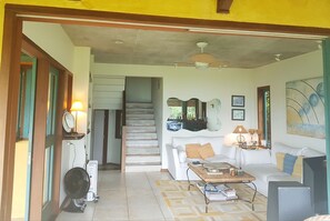 TV, DVD player, stereo