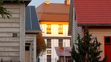 Staduitzicht vanuit accommodatie