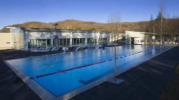 Indoor pool, outdoor pool