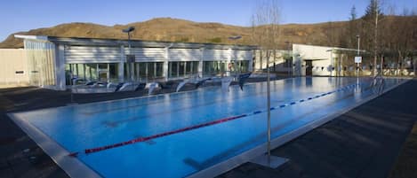 Indoor pool, outdoor pool