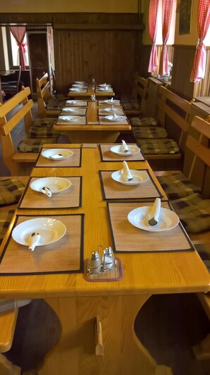 Free daily self-service breakfast