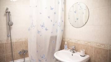 Departamento | Baño | Regadera, amenidades de baño gratuitas, toallas