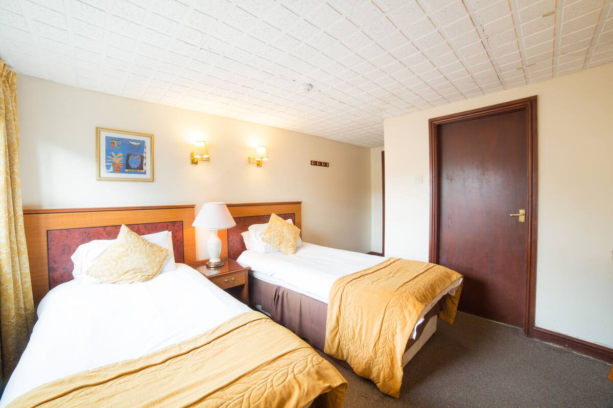 Standard-Zweibettzimmer, 2 Einzelbetten | Bügeleisen/Bügelbrett, WLAN, Bettwäsche
