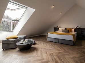 Apartamento Deluxe | 1 dormitorio, tabla de planchar con plancha, cunas gratuitas