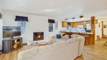 Condo, Multiple Beds, Patio (1848) | Living area | Fireplace