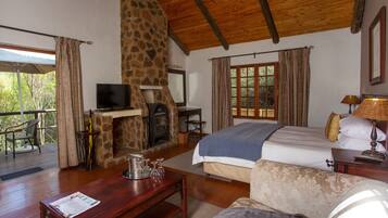 Casa de campo Deluxe, 2 habitaciones | 1 habitación, escritorio y ropa de cama