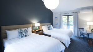 Kamar Deluks, 2 Tempat Tidur Queen, hot tub, pemandangan gunung