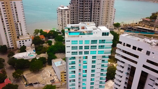 Aerial view - Apartamento con Piscina Infinita (Santa Marta)