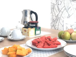 Free daily self-service breakfast