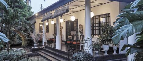 Front of property - evening/night