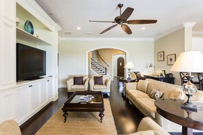 Villa (1 Bedroom) | Living room | TV - Villa in Reunion Resort & Spa 1313 (Kissimmee)