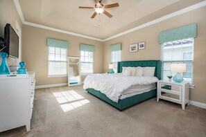 Villa (5 Bedrooms) | 5 bedrooms, bed sheets - Luxury Villa With Majestic Golf Course Views, Reunion Resort, Villa Orlando 1795 (Kissimmee)