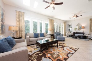 Villa (1 Bedroom) | Living area | Flat-screen TV, video-game console, foosball - Villa in Reunion Resort & Spa 1346 (Kissimmee)