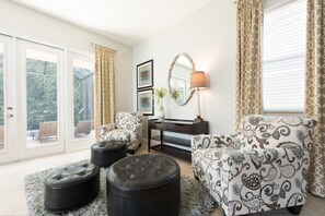 Villa (1 Bedroom) | Living room | Flat-screen TV, video-game console, foosball - Villa in Reunion Resort & Spa 1346 (Kissimmee)