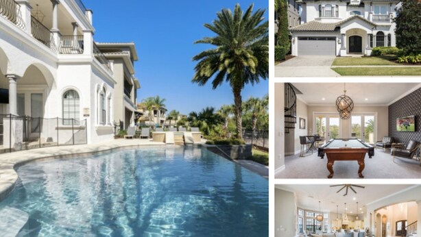 An infinity pool - Beautiful Villa With Private Pool, Close to Disney, Orlando Villa 1324 (Kissimmee)