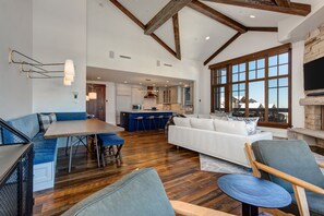 Smart TV, fireplace, printers