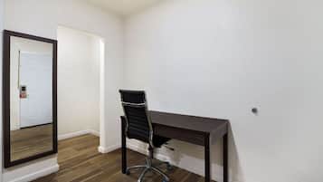 Standard Room, 2 Queen Beds, Non Smoking | Premium bedding, desk, soundproofing, iron/ironing board