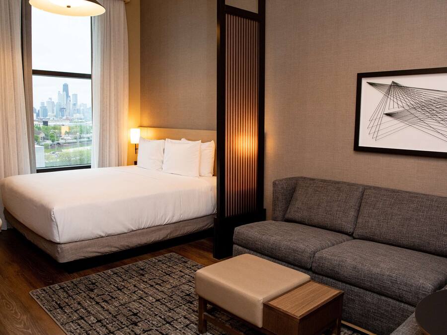 Quarto, 1 cama King e sofá-cama | Fachada