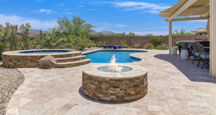 Modern home in Estrella Mtn Ranch - refreshing Pool & Spa / Fire pit / Mtn Views