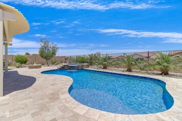 Sparkling pool to cool off after a long hike or round of golf!