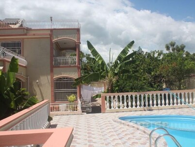 Furnished Flat with a private Swimming pool