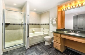 Hair dryer, towels, toilet paper