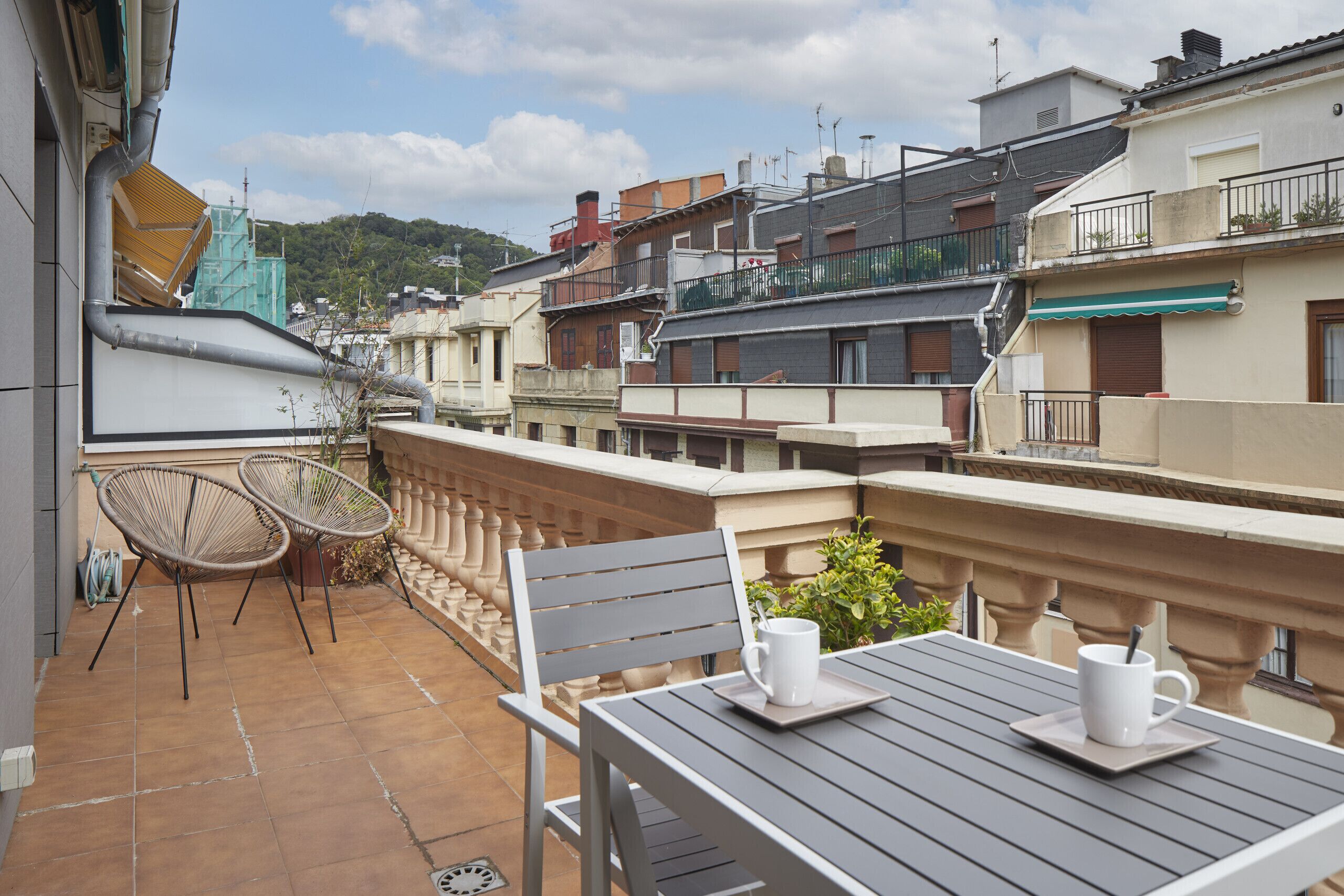 屋外ダイニングエリア