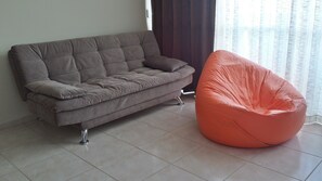 LED TV, video games, DVD player, stereo