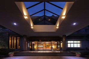 Front of property - evening/night