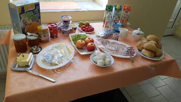Daily buffet breakfast (EUR 8 per person)