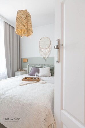 Deluxe Apartment (Obywatelska 47B-14/1) | Skrivebord, strygejern/strygebræt, gratis Wi-Fi, sengetøj