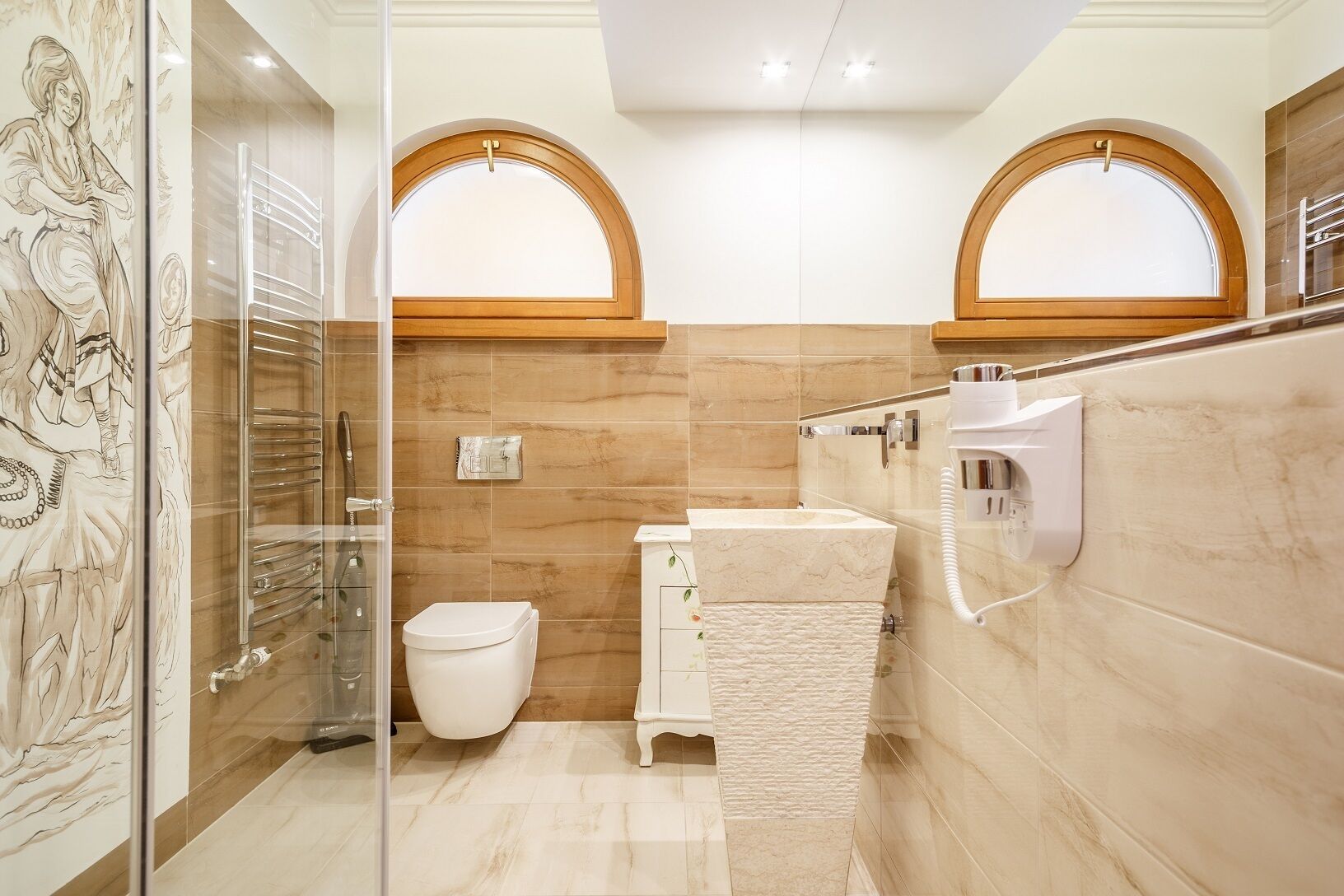 Zakopianskie Tarasy 4A | Bad | Dusj, toalettartikler (inkludert), hårføner og badekåper